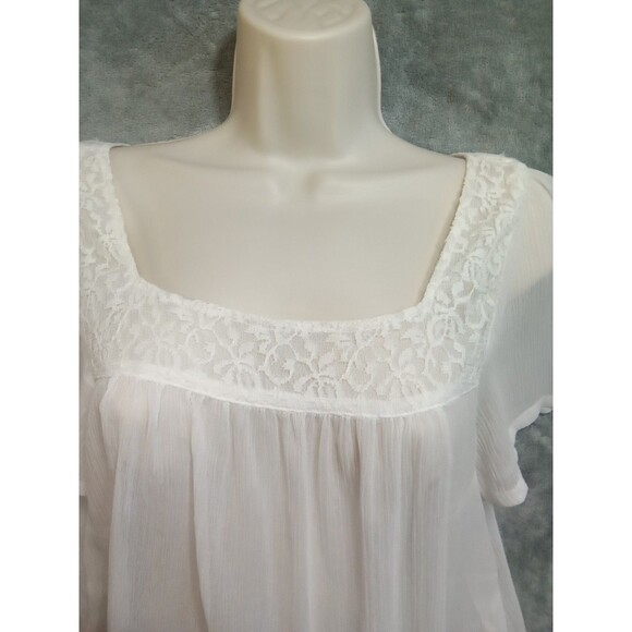 True Freedom Women Medium Lace White‎ Sheer - Picture 2 of 10